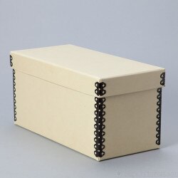 Archival CD Storage Box. 60 pt Tan
